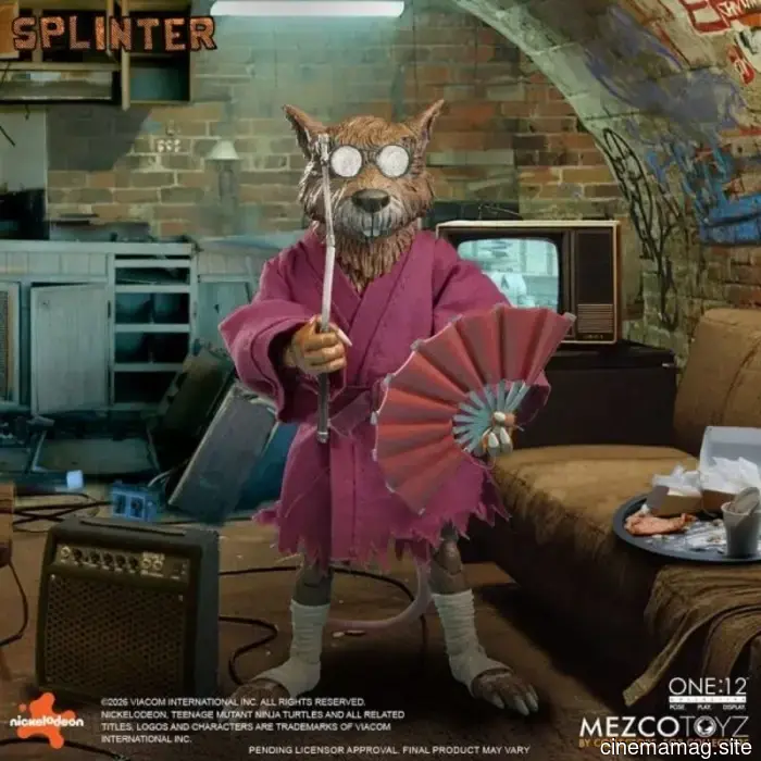 Teenage Mutant Ninja Turtles One:12 Collective figura d'azione Splinter svelata da Mezco Toyz