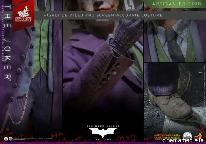 Hot Toys reveals a quarter scale collectible figure of The Joker from The Dark Knight.