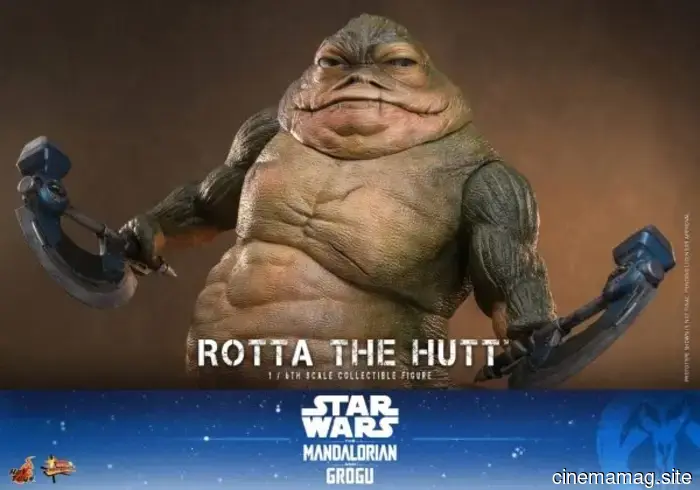 Hot Toys has revealed a sixth scale figure of Star Wars: The Mandalorian featuring Grogu and Rotta the Hutt.