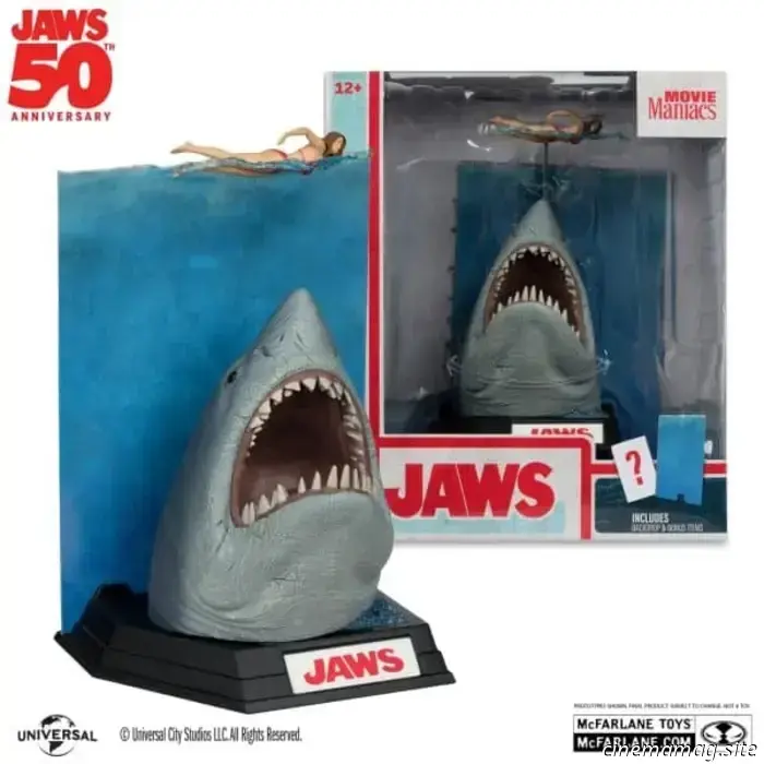 Tiburón se une a la línea coleccionable Movie Maniacs de McFarlane por su 50 aniversario
