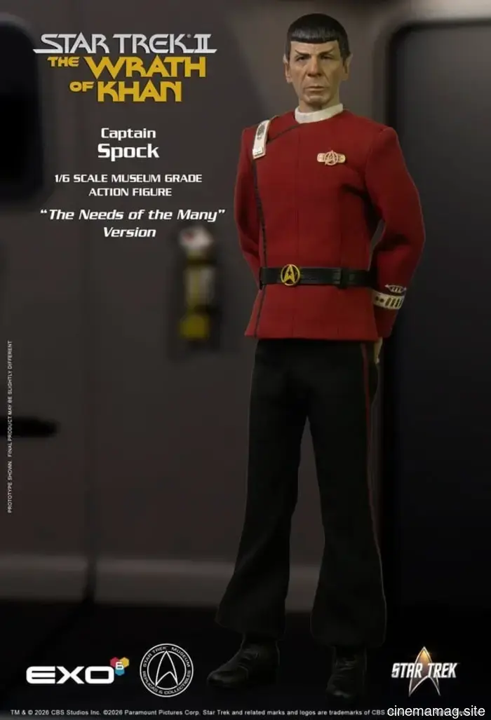 EXO-6 has revealed the 'Needs of Many' figure of Captain Spock from Star Trek II: The Wrath of Khan.