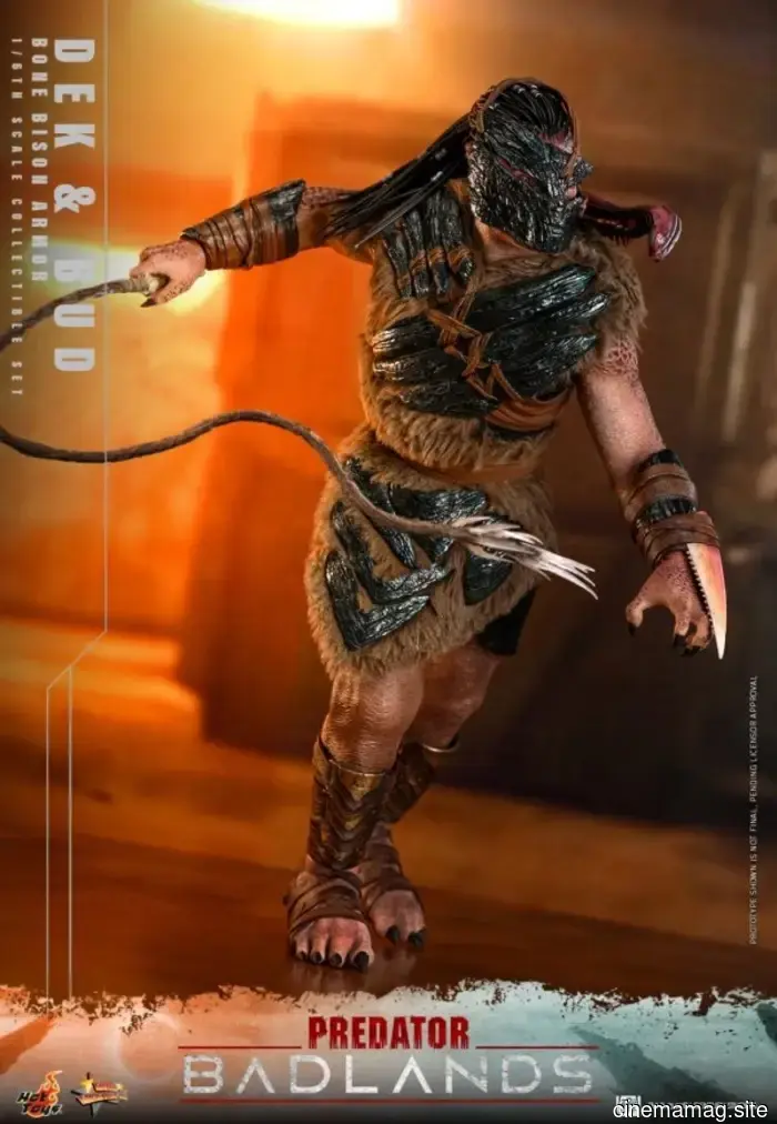 Hot Toys is set to release the sixth scale action figure set of Dex and Bud from Predator: Badlands.