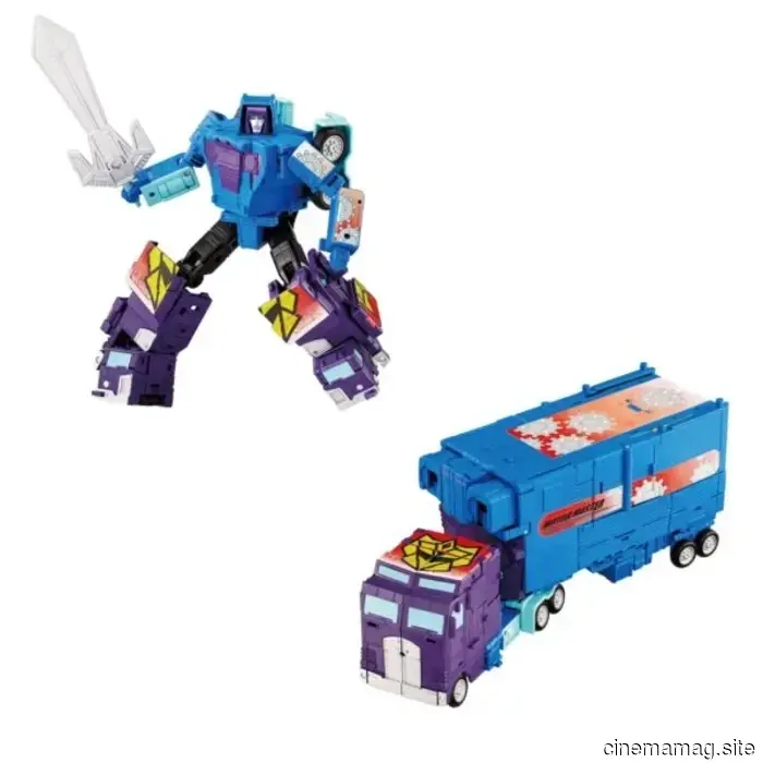 Pre-orders for the Transformers Takara Tomy Menasor and Secret Agent Arcee figures are now available from Hasbro.