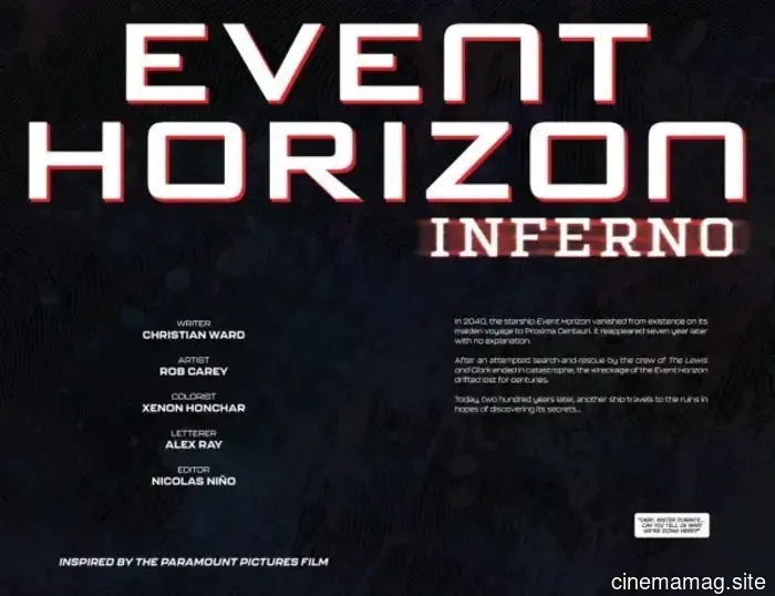 Vista previa del cómic – Event Horizon: Inferno #1