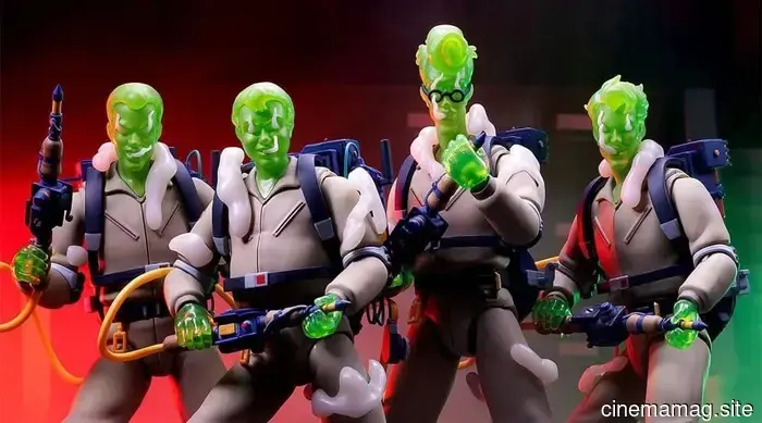 Mondo presents The Real Ghostbusters at Comic-Con featuring the Citizen Ghost action figure set.