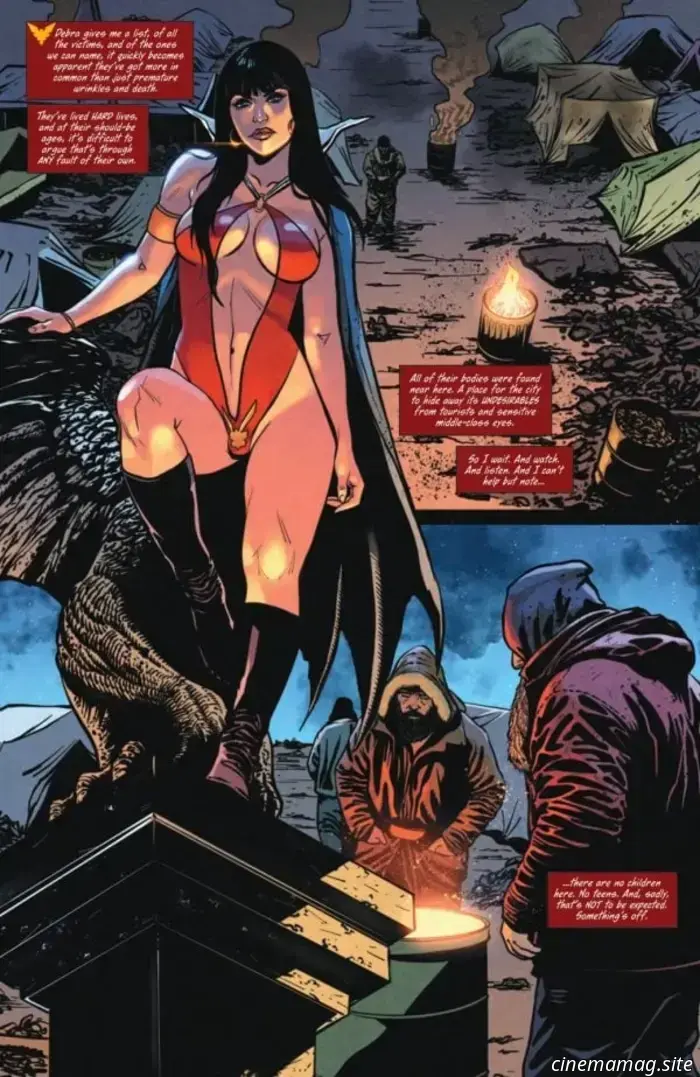 Here’s your first glimpse at Vampirella Halloween Horror.