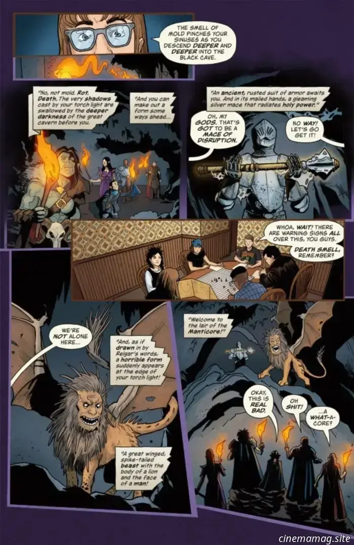 Stranger Things y Dungeons &amp; Dragons: El origen del fuego Infernal #2-Avance del cómic