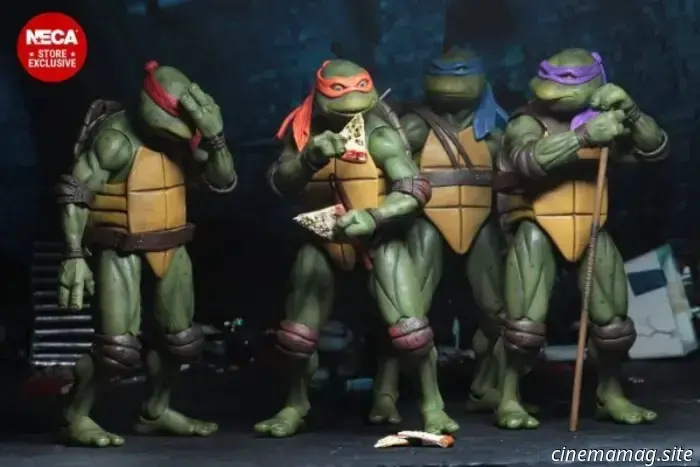 NECA reveals a 5-pack of action figures celebrating the 35th anniversary of the Teenage Mutant Ninja Turtles movie.
