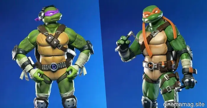 Donatello and Michelangelo are set to be added to NECA's action figure collection that features Fortnite and Teenage Mutant Ninja Turtles.