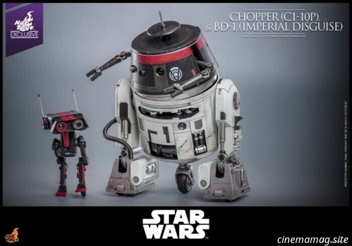 Hot Toys has unveiled sixth scale figures of Star Wars' Chopper (C1-10P) and BD-1 (Imperial Disguise).