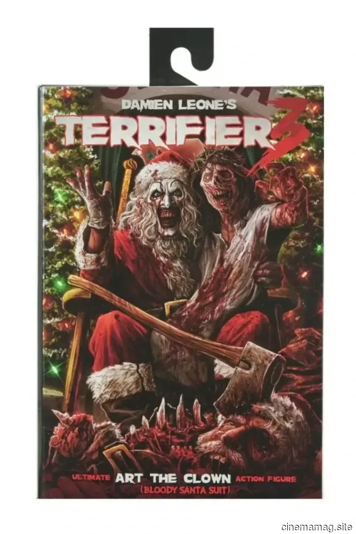 Art the Clown celebrates the holidays with NECA’s Terrifier 3 Ultimate action figure.