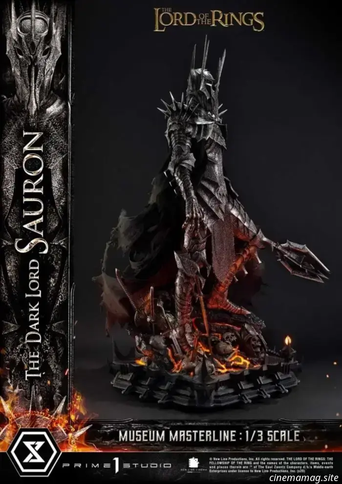 Prime 1 Studio da vida al Señor Oscuro Sauron a escala 1:3 con la estatua Masterline del Museo del Señor de los Anillos