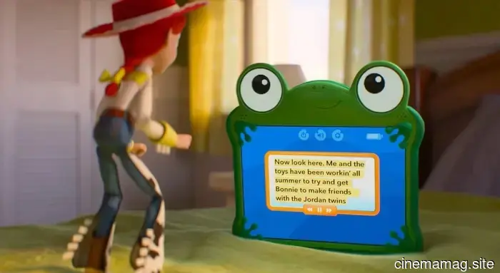 A clip from Toy Story 5 showcases the gang meeting Greta Lee's Lilypad.