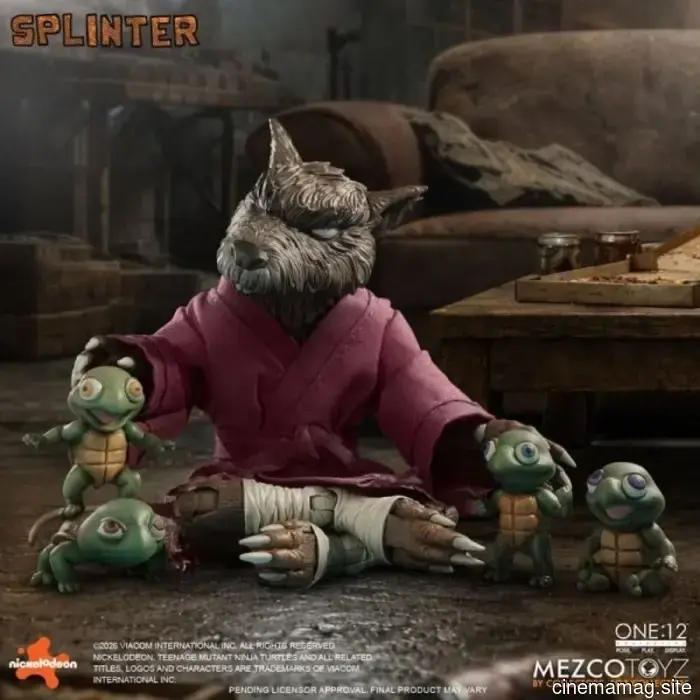 Teenage Mutant Ninja Turtles One:12 Collective figura d'azione Splinter svelata da Mezco Toyz
