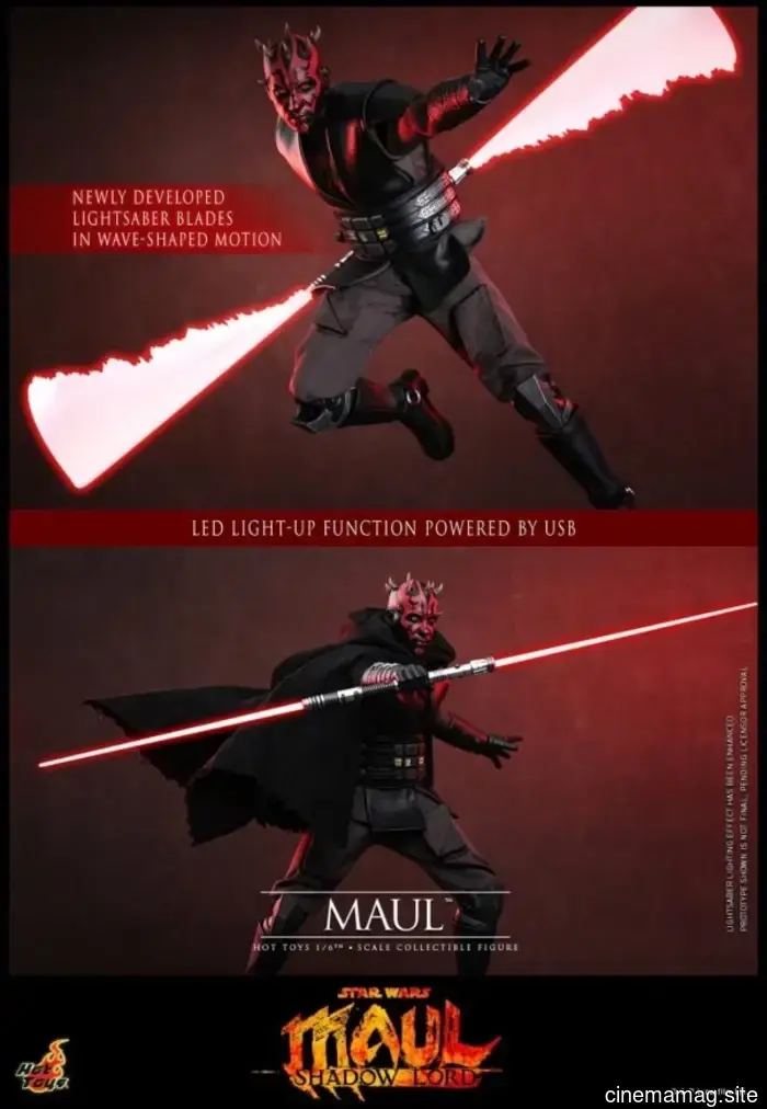 Hot Toys has revealed a sixth scale figure of Maul from Star Wars: Maul – Shadow Lord.