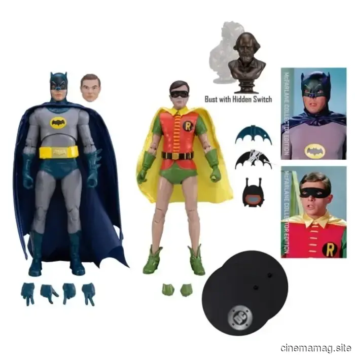 DC Multiverse 1966 Batman y Robin McFarlane Edición de Coleccionista 2-pack revelado