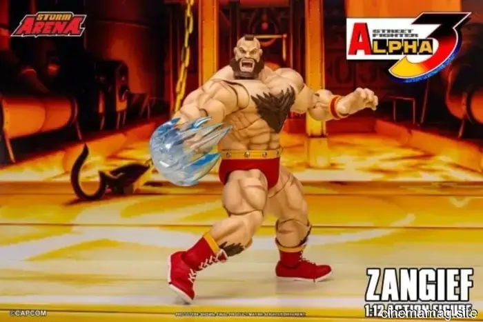 Storm Collectibles has revealed a 1:12 scale action figure of Zangief from Street Fighter Alpha 3.