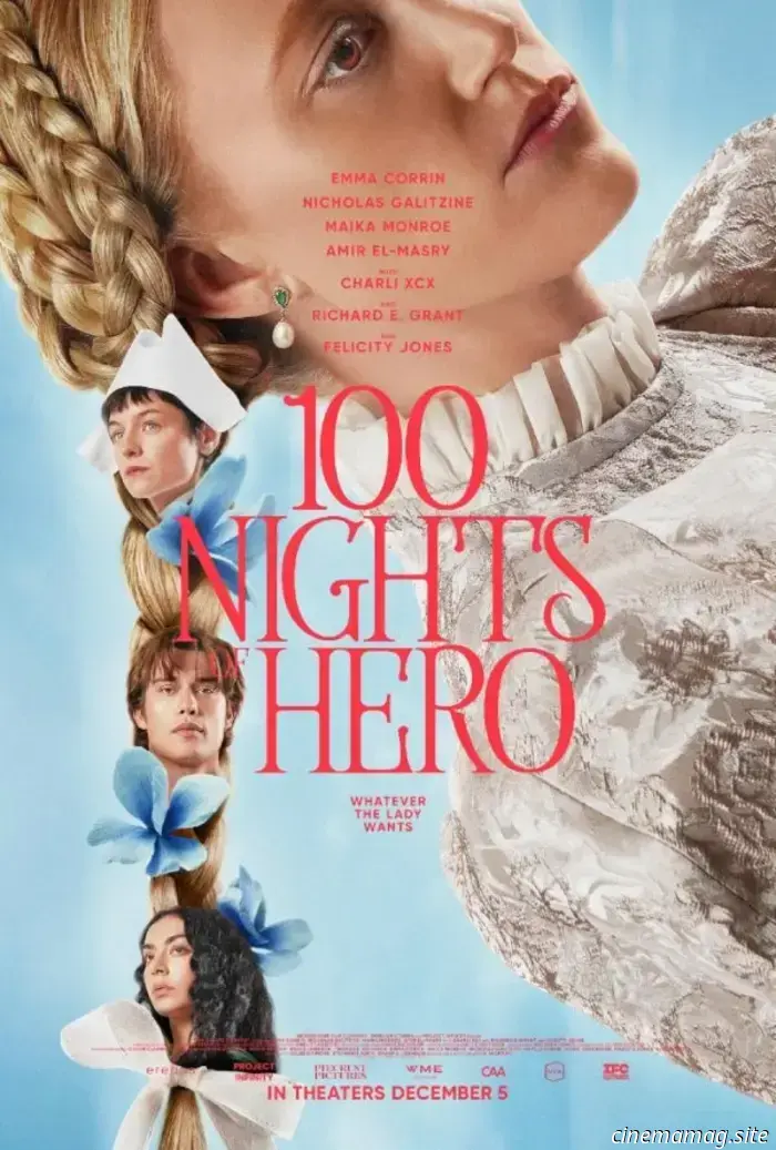 Trailer for "100 Nights of Hero" featuring Emma Corrin, Nicholas Galitzine, and Maika Monroe.