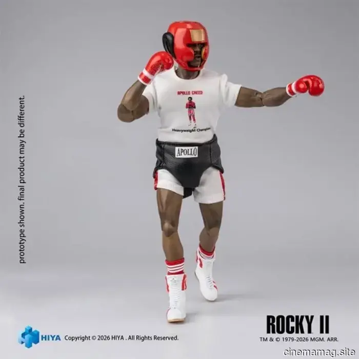 Rocky II Apollo Creed figura d'azione Exquisite Super Series svelata da Hiya Toys