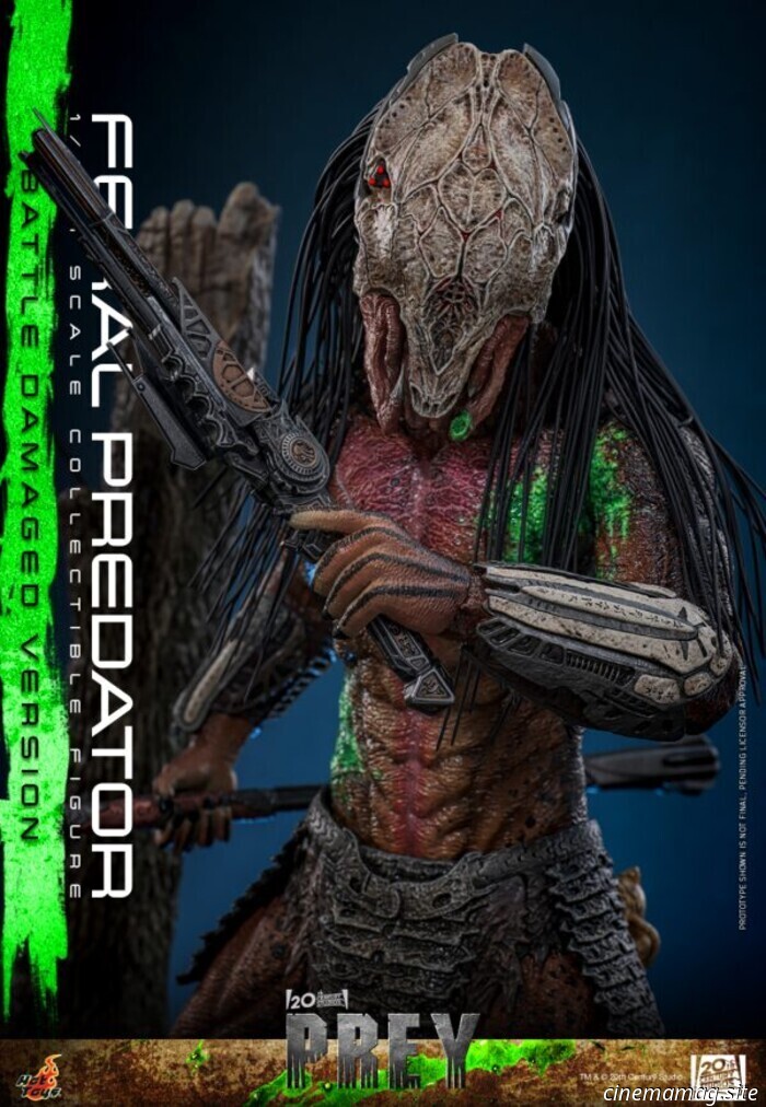 Hot Toys ha svelato l'action figure in scala 1/6 del Feral Predator di Prey (versione con danni da battaglia).