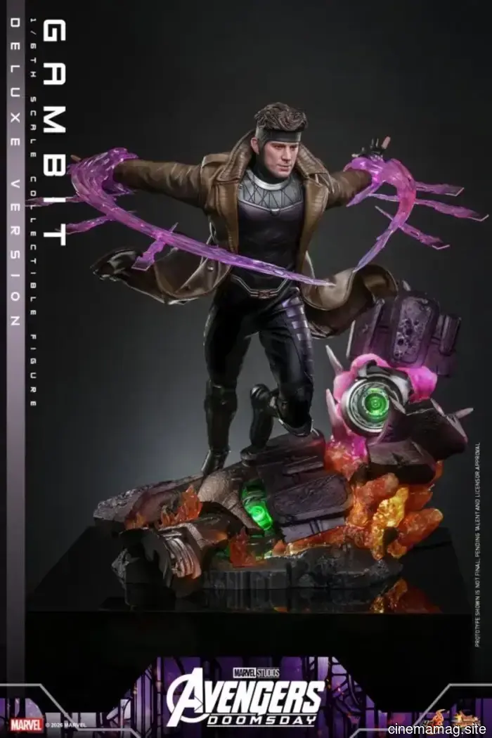 Channing Tatum's Gambit is now part of Hot Toys' sixth scale action figure collection based on Avengers: Doomsday.