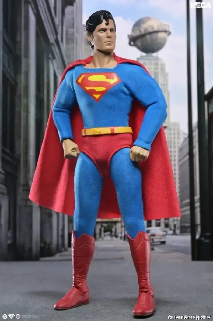 NECA launches a Superman action figure featuring Christopher Reeve in a flying pose.