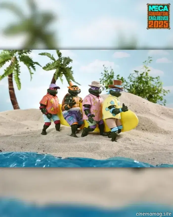 Teenage Mutant Ninja Turtles Bodacious Beach Bros. SDCC esclusivo 4-pack svelato da NECA