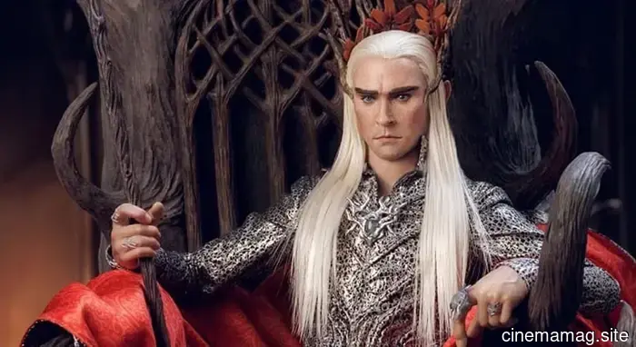 Asmus Toys presents the collectible figure of Thranduil, portrayed by Lee Pace, from The Hobbit.