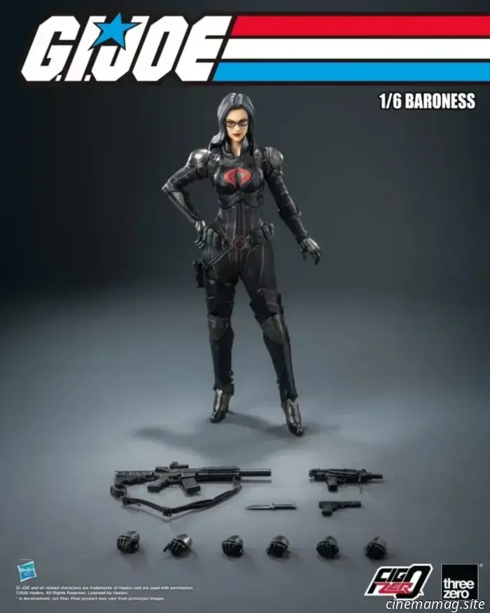 The Baroness is added to threezero's collection of sixth scale action figures from G.I. Joe.