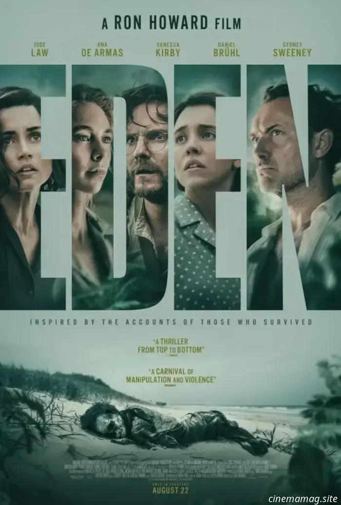 A new trailer has been released for Eden, featuring Jude Law, Ana de Armas, Vanessa Kirby, Sydney Sweeney, and Daniel Brühl.