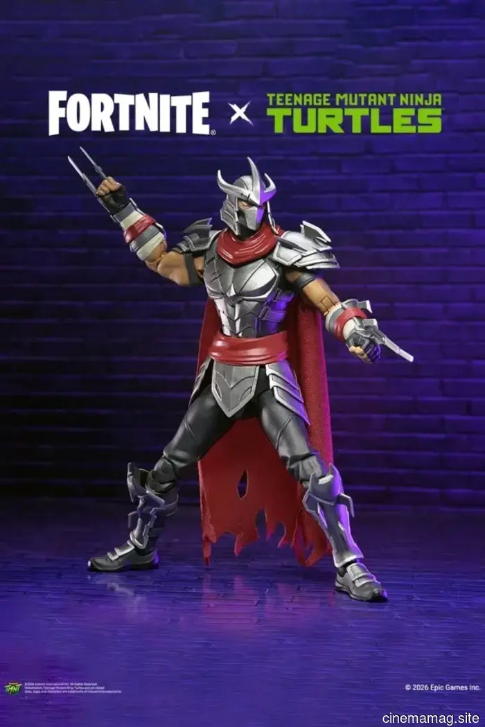 NECA introduces the Shredder action figure from the Fortnite x Teenage Mutant Ninja Turtles collaboration.
