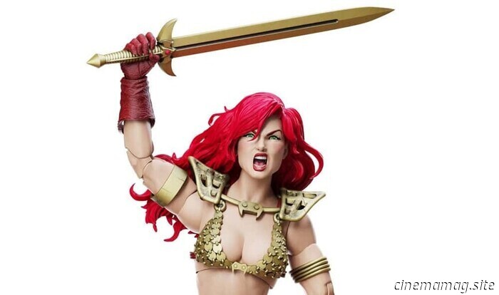 Boss Fight Studio has unveiled the Epic H.A.C.K.S. figure of Red Sonja (Red and Gold Version).
