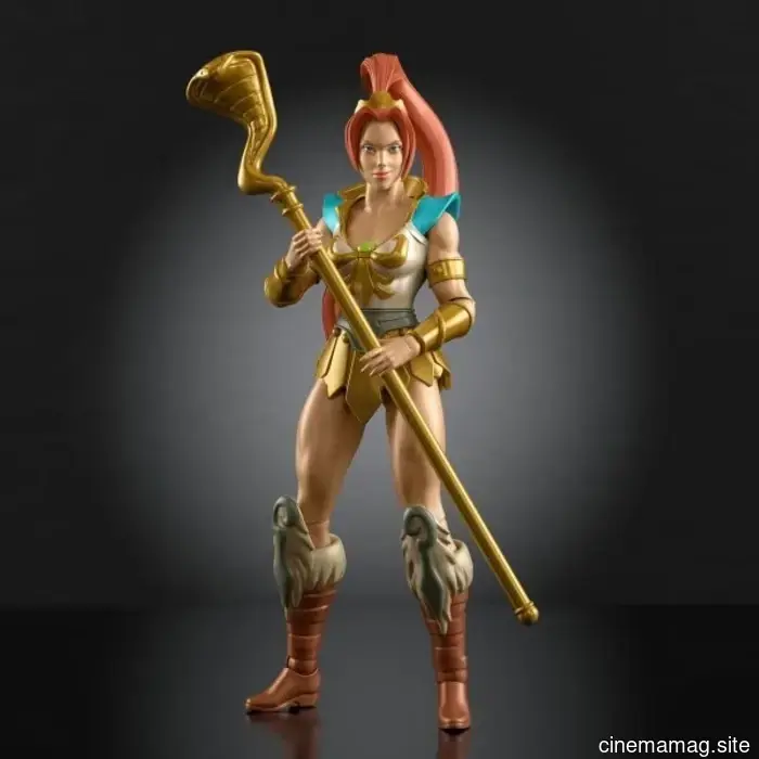 Teela, Orko, Roboto, and Mer-Man are part of Mattel's Masters of the Universe Origins 200x action figure collection.