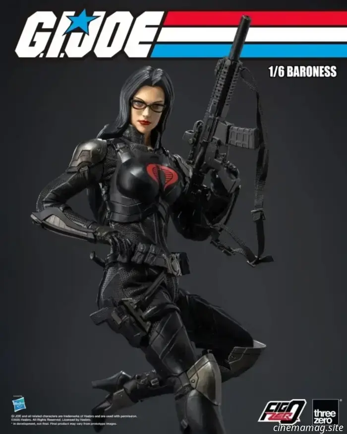 The Baroness is added to threezero's collection of sixth scale action figures from G.I. Joe.