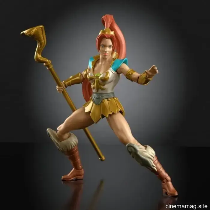 Teela, Orko, Roboto, and Mer-Man are part of Mattel's Masters of the Universe Origins 200x action figure collection.