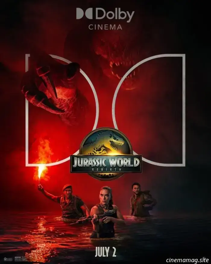 Posters for Jurassic World Rebirth highlight the film's gigantic dinosaurs.