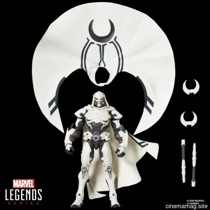 Hasbro brings the Marvel Legends Series to life with Moon Knight, Jeff the Land Shark, Venom, Spider-Man, and Luna Snow from Marvel Rivals.