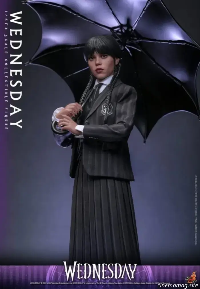 La Wednesday di Jenna Ortega riceve un'action figure in scala 1/6 da Hot Toys.