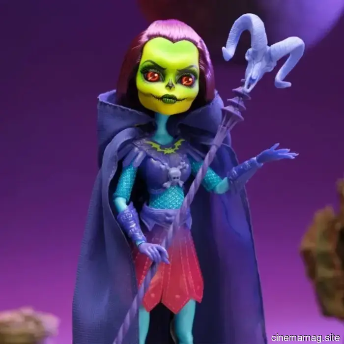 Skeletor receives the Monster High Skullector makeover in a Masters of the Universe crossover doll.