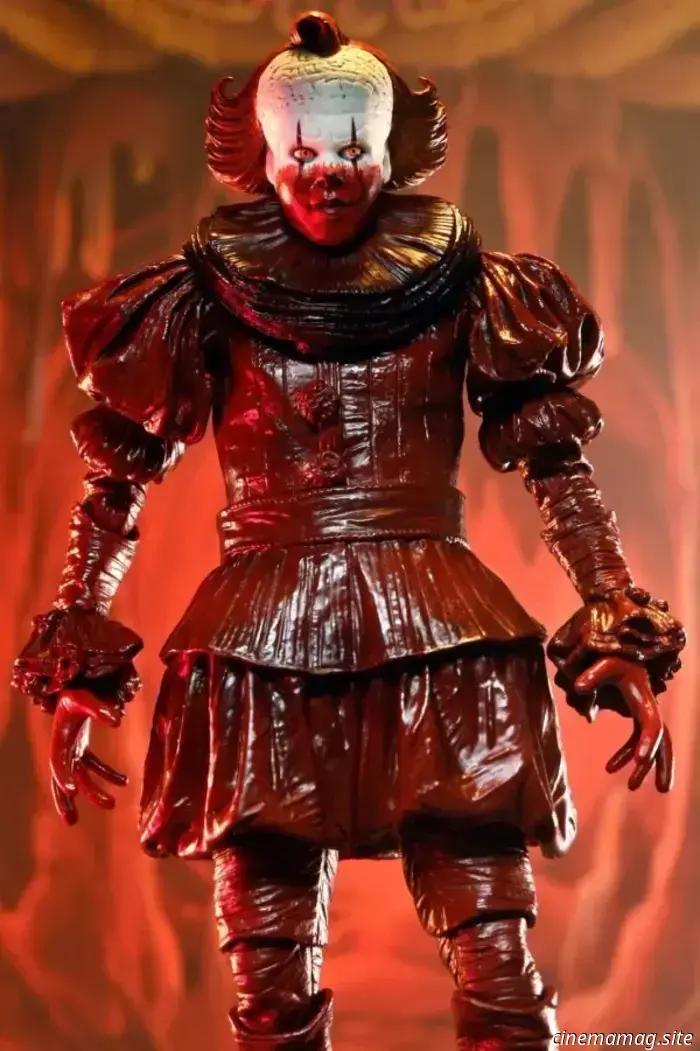 NECA unveils the Ultimate Blood Pennywise figure from IT: Welcome to Derry.