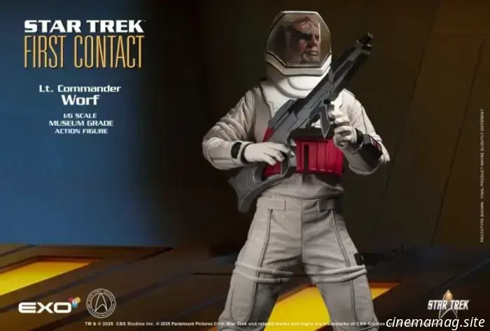 Star Trek: Primo Contatto — l'action figure in scala 1/6 del tenente comandante Worf svelata da EXO-6