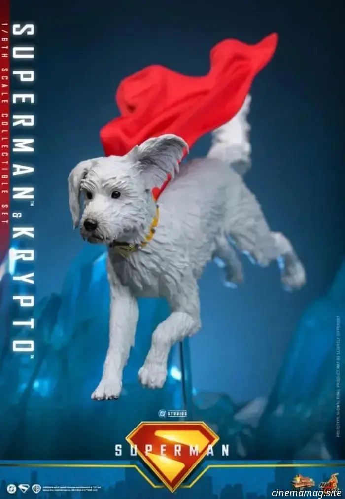Hot Toys has officially revealed the sixth scale figures of Superman and Krypto, showcasing David Corenswet's portrayal of the Man of Steel.