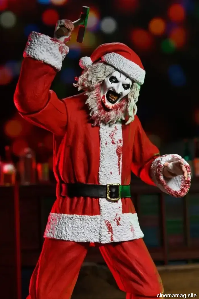 Art the Clown celebrates the holidays with NECA’s Terrifier 3 Ultimate action figure.