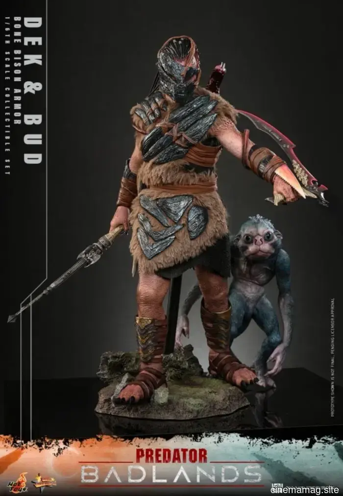 Hot Toys is set to release the sixth scale action figure set of Dex and Bud from Predator: Badlands.