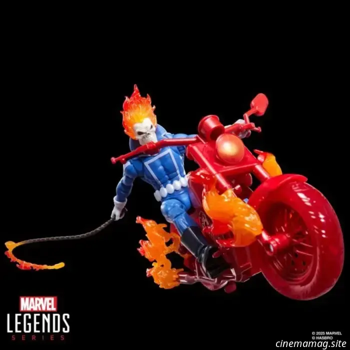 Hasbro unveils a new Johnny Blaze Ghost Rider figure from the Marvel Legends Series, along with a Hell Cycle set.
