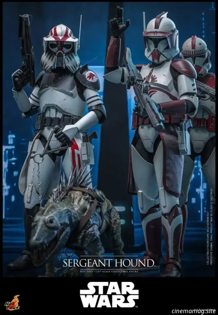 Figura a escala 1:6 del sargento Hound de Star Wars: The Clone Wars, presentada por Hot Toys