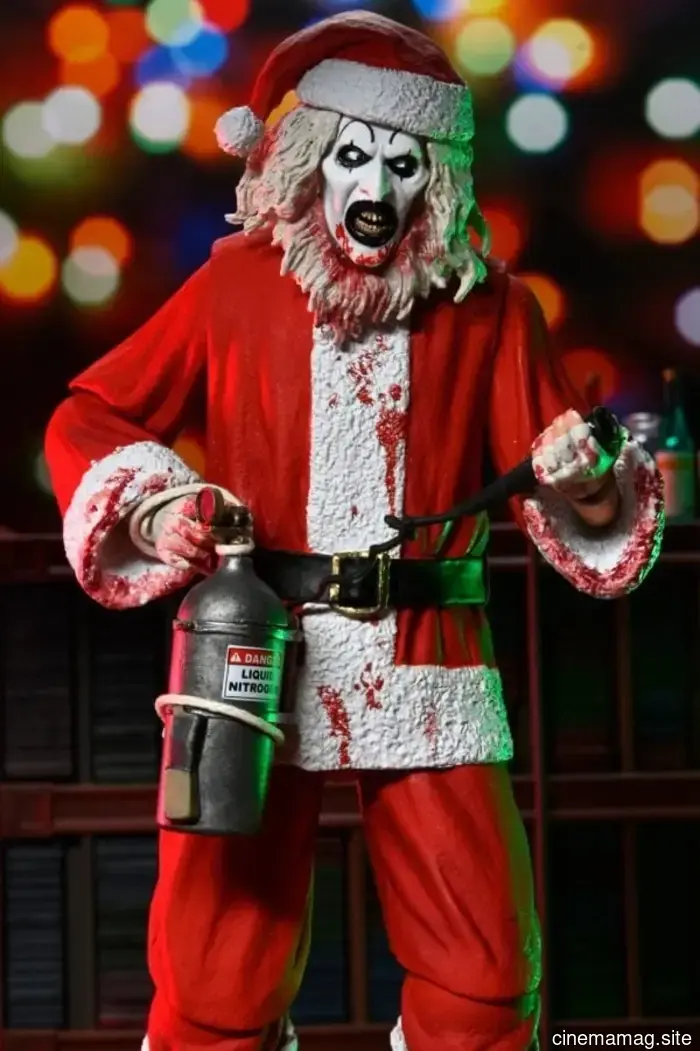 Art the Clown celebrates the holidays with NECA’s Terrifier 3 Ultimate action figure.
