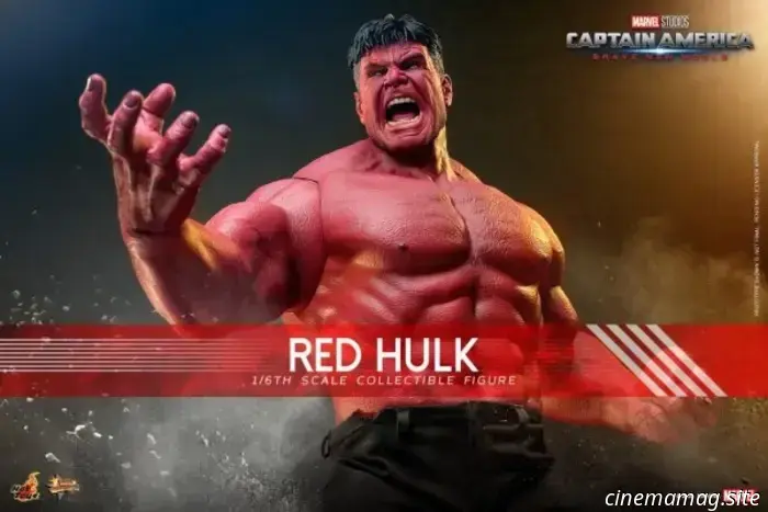 Hot Toys da rienda suelta al Hulk Rojo con la figura Capitán América: Un Mundo Feliz a sexta escala