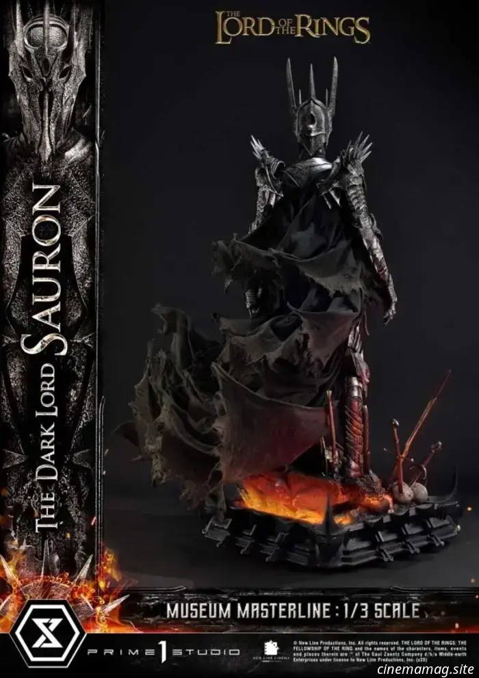 Prime 1 Studio da vida al Señor Oscuro Sauron a escala 1:3 con la estatua Masterline del Museo del Señor de los Anillos