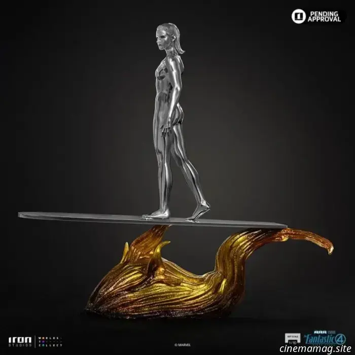 Los Cuatro Fantásticos: Primeros pasos — estatua coleccionable del Surfista Plateado presentada por Iron Studios